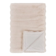 Plaid Galena, Bianco, Poliestere, 180x130x1 cm