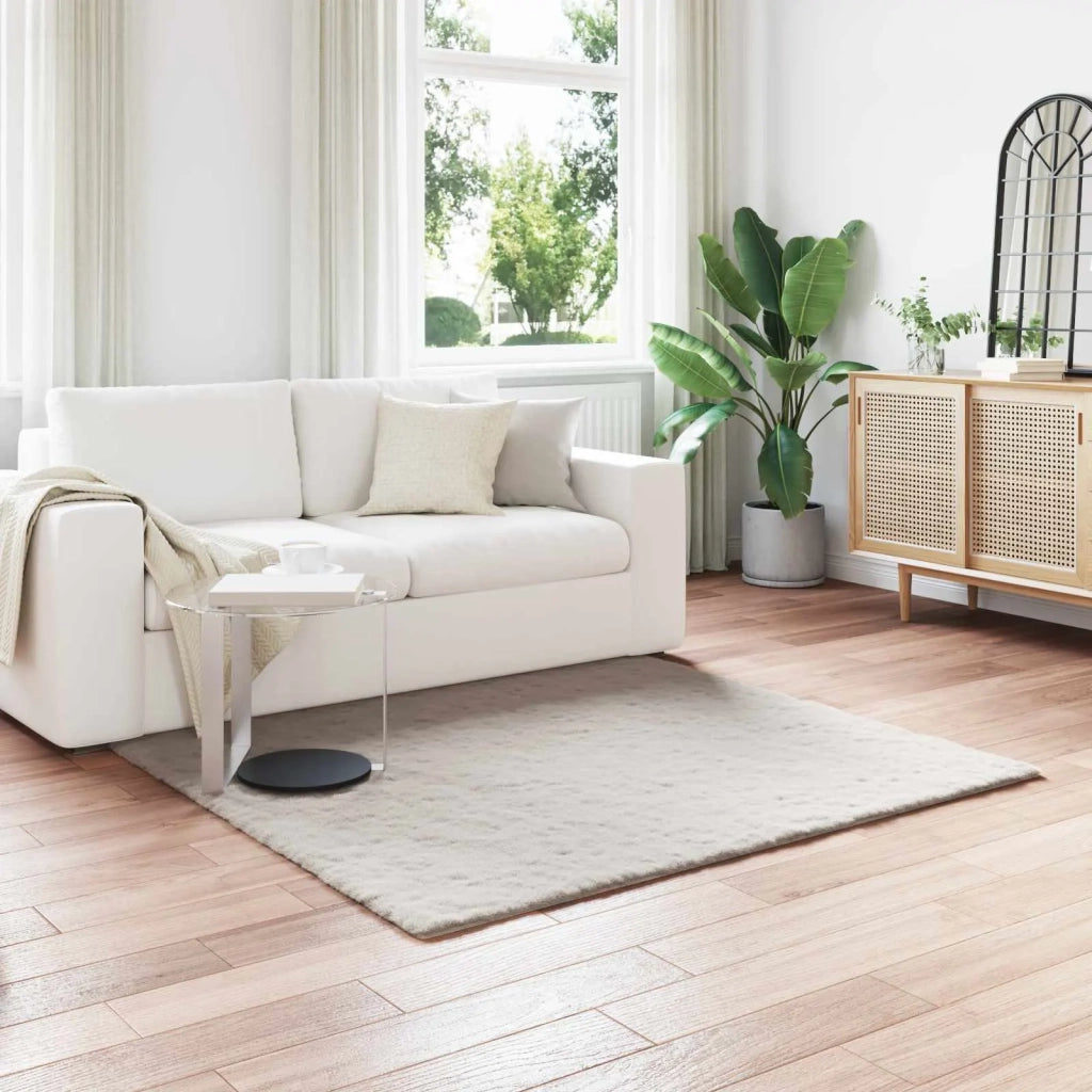 Tappeto antiscivolo in sintetica di coniglio OLITE Beige 42021642