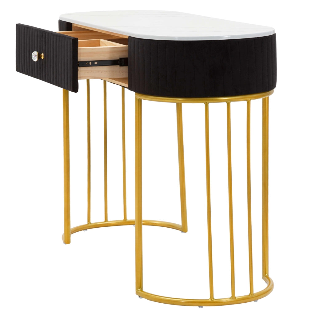 Marsa, Consolle un Ripiano, 100x43x74h cm oro