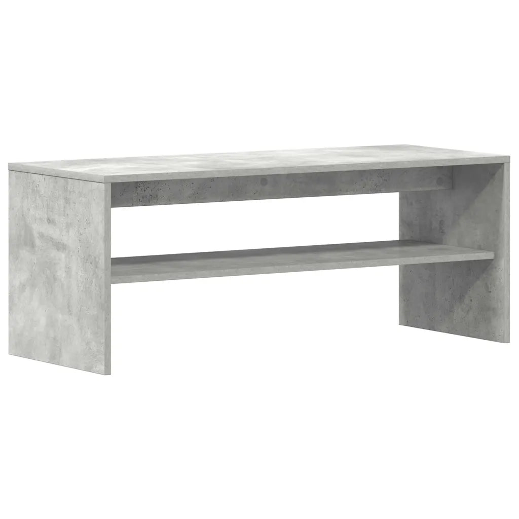 Mobile Porta TV Grigio Cemento 100x40x40cm in Legno Multistrato
