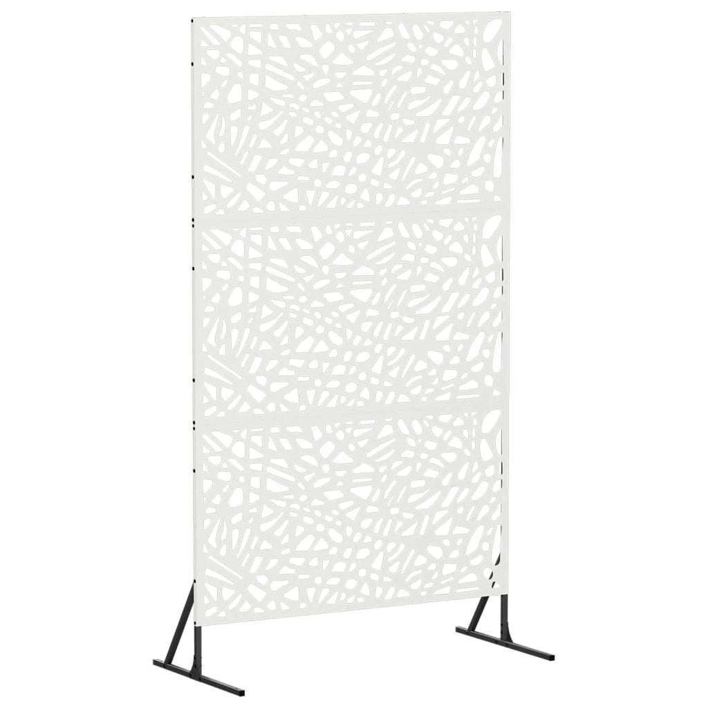 Schermo per Privacy 100 x 50 x 180 cm Acciaio Bianco 8013406