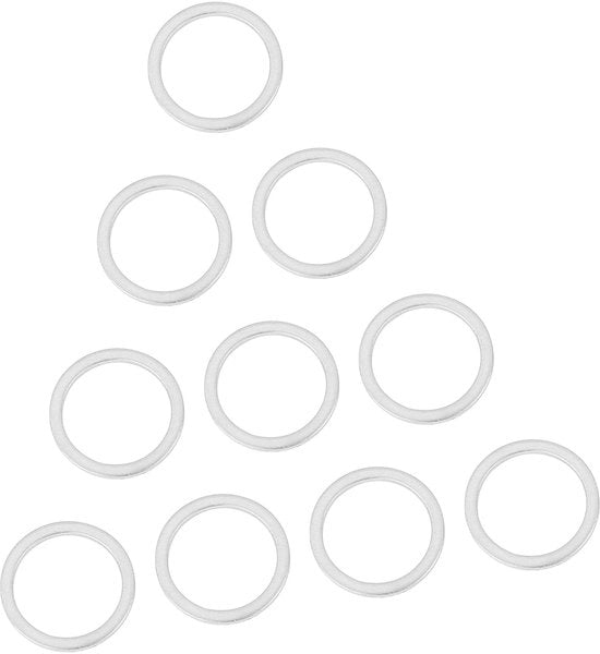 Set di Afdichtingen per Uscita di 10 Pezzi - Verricambio M16 - Afdichtamento Aereo - Installazione Facile - Prevenzione di Leccate di Olio - Dimensioni Specifiche