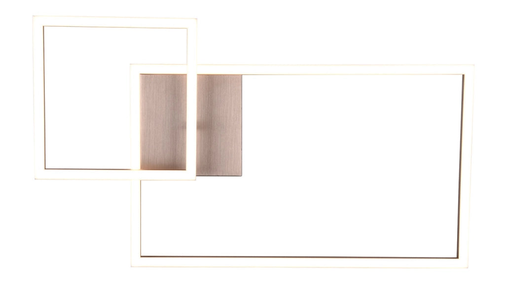 Plafoniera da Interno a LED SMD in Metallo Nickel Opaco