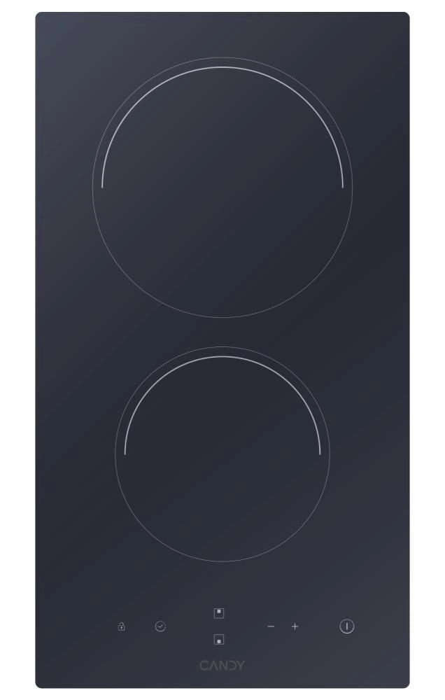 Candy CDH30 Piano cottura elettrico Vetroceramica 29 cm 2 zone Touch Control 3000 W colore Nero