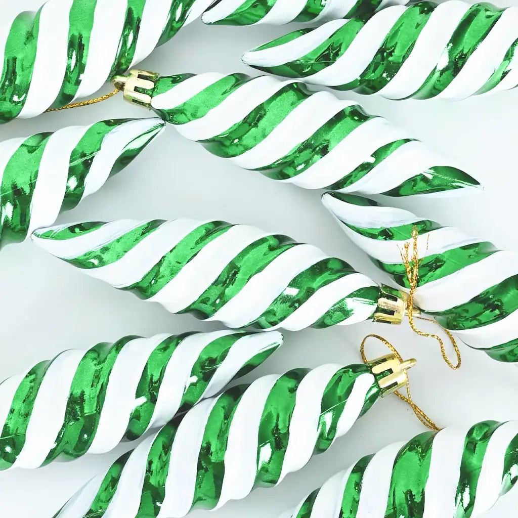 Palla a spirale di Natale 40 pz Verde Plastica CFW3013918