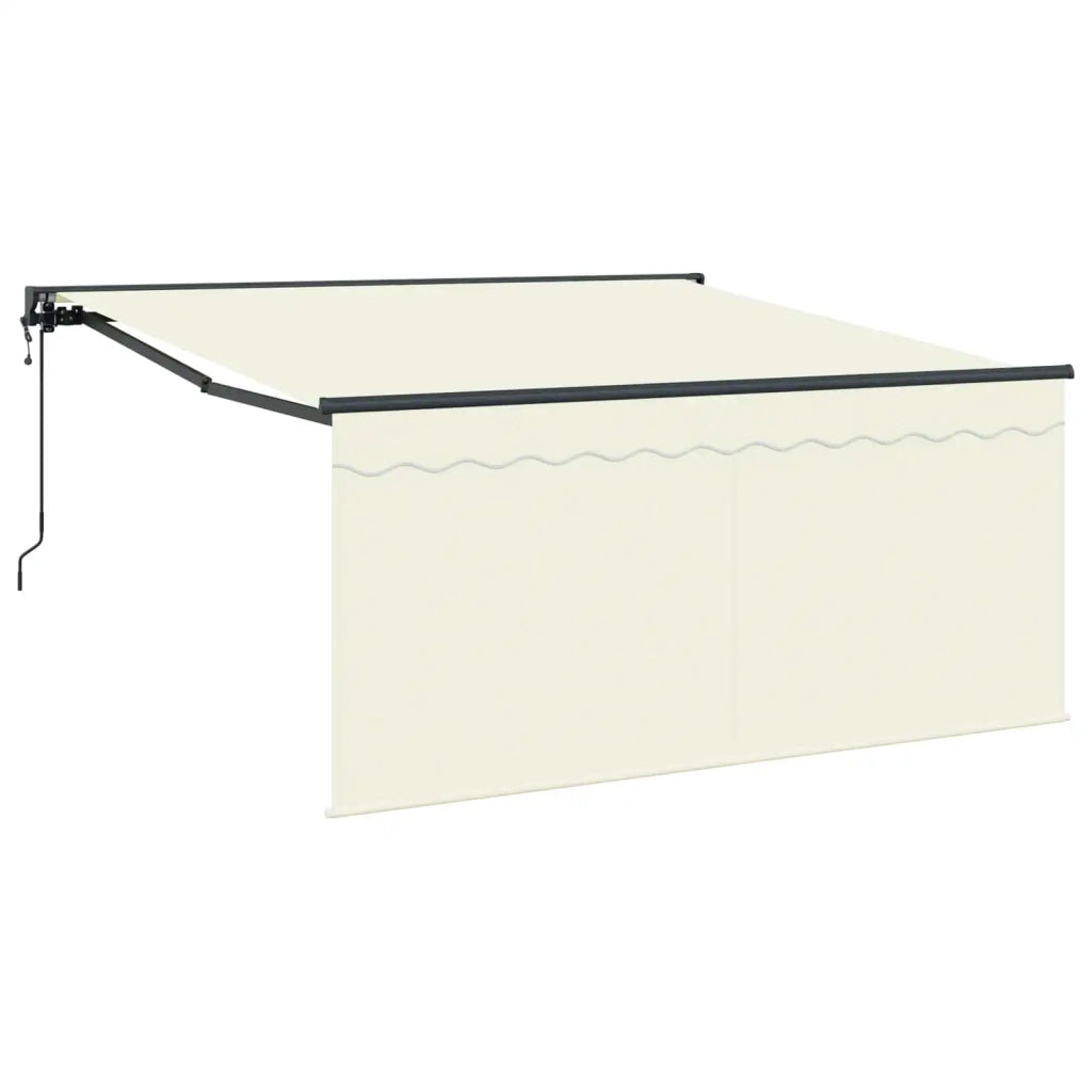 Tenda Retrattile Crema 300 x 250 cm Poliestere e Alluminio 3329922