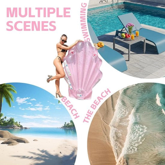 Matrimoniale airbed per piscina - Waterhangmat - Letto galleggiante per feste in spiaggia - 170 x 62 cm