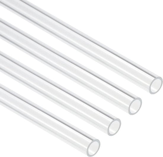 Tubo PVC trasparente 4 pezzi diametro interno 8 mm lunghezza 250 mm diametro esterno 10 mm per lampadari e mobili