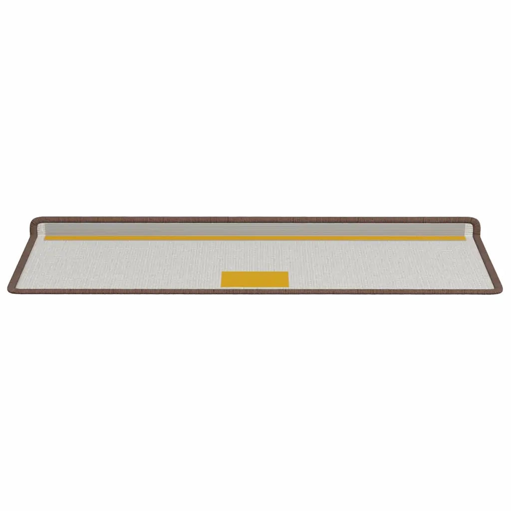 Tappetini per scale autoadesivi 15 pcs Marrone 65 x 21 x 4 cm 42011450