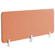 Pannello Divisorio Fonoassorbente per scrivania in PET rosso chiaro 180 x 40 cm tavolo ufficio