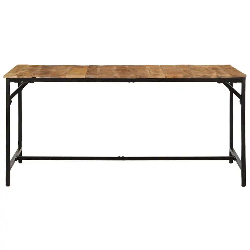 Tavolo da Pranzo 160x80x75 cm in Legno Massello di Mango Grezzo 373605