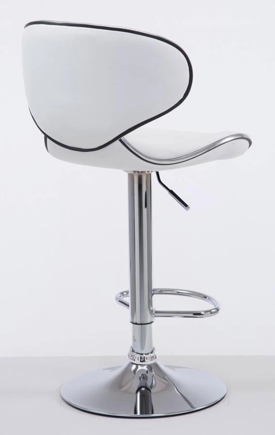 Set 2x Sgabelli LAS VEGAS V2 in similpelle bianco,cromo