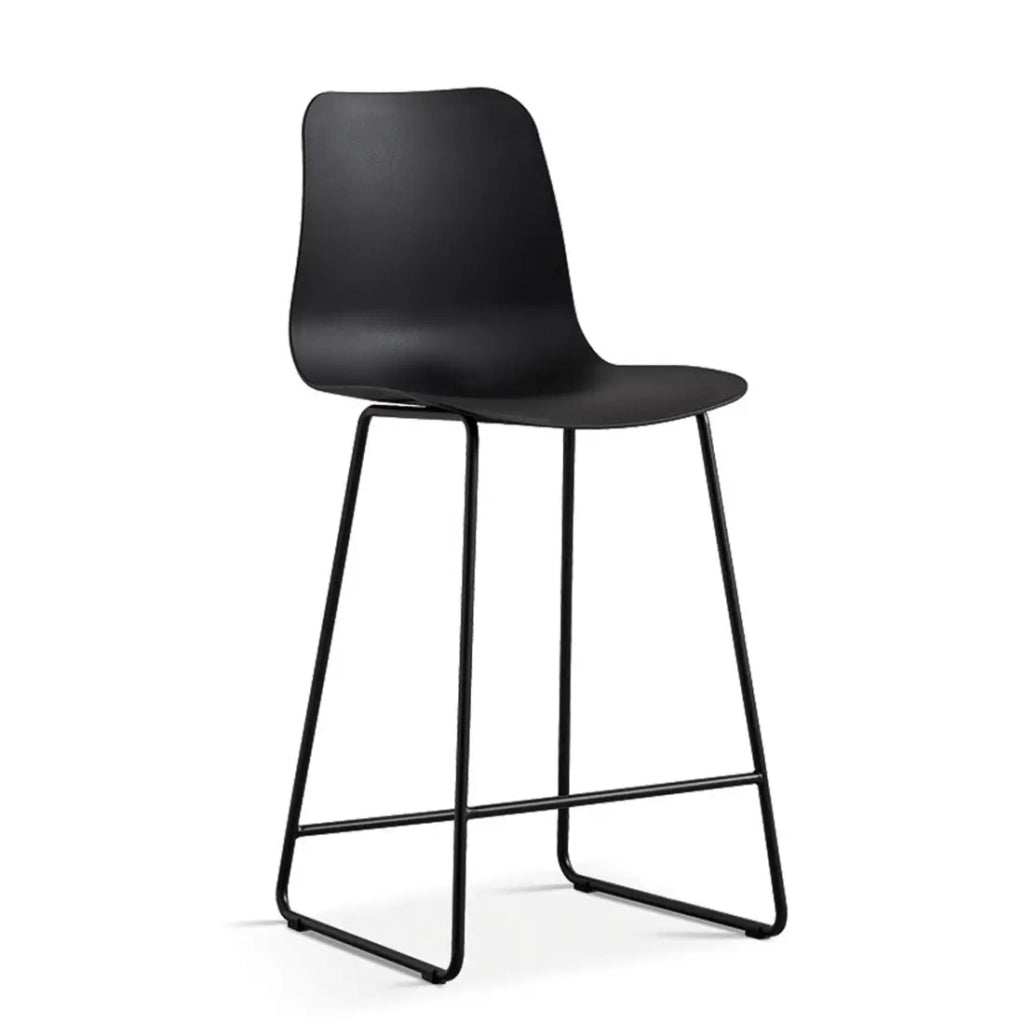 Sedia da bancone ''Mario'' PP Nero, dimensioni: H100,5 x L51 x P44cm