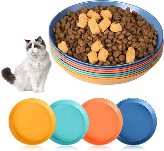 Stuoia per Gatto da Mangiare e Bere - 15 Cm - Mangiatoio per Gatti con Fondino Antiscivolo.