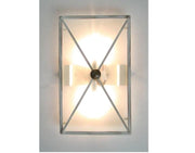 LANTERNA LAMPADA APPLIQUE PLAFONIERA VALU' 50X30 FERRO BATTUTO