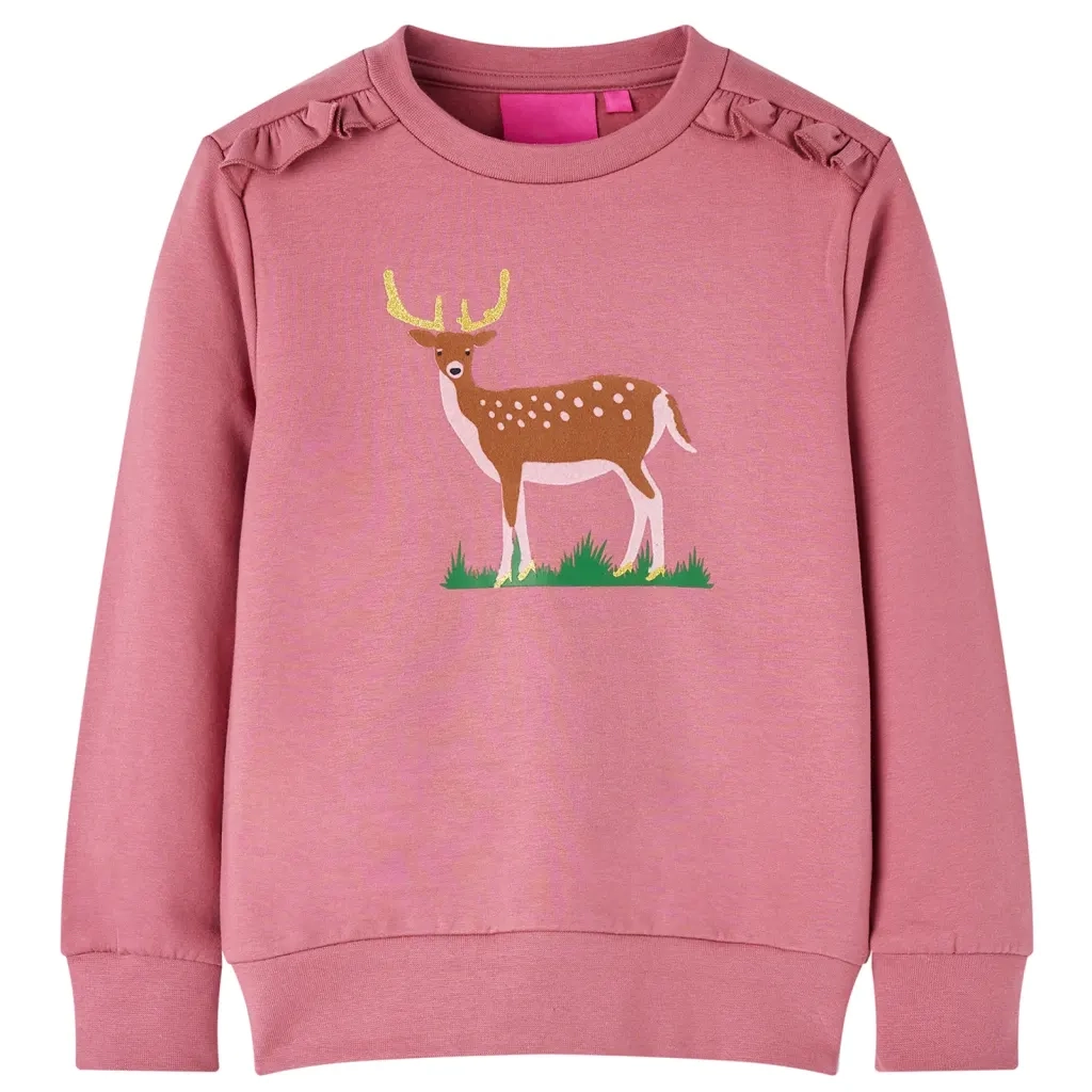 Felpa da Bambina Lampone 140cod mxl 117187