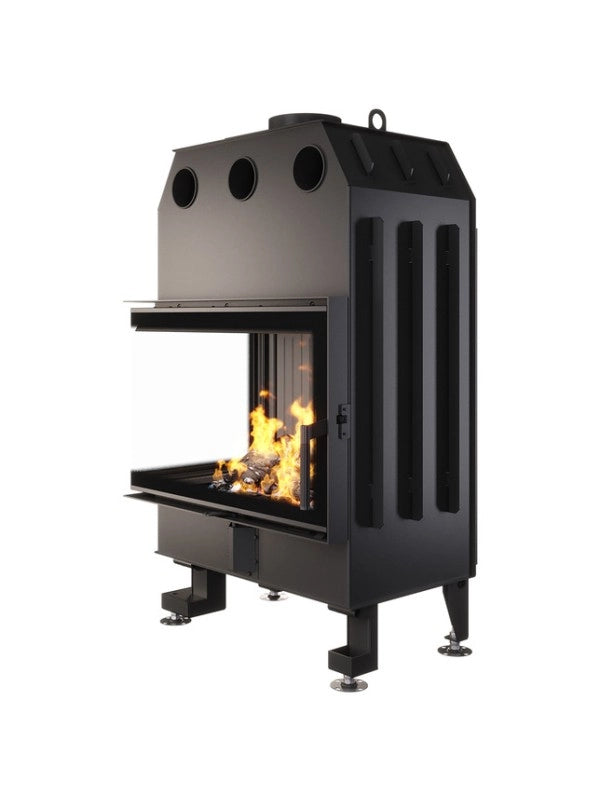 Caminetto ad angolo Inserto Apertura sinistra Nero Energy 75x50x47 (15,1 kW) ECO