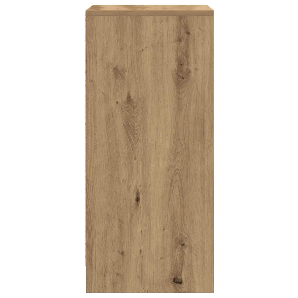 vidaXL Scarpiera Rovere Artigianale 29,5x34x76 cm in Legno Multistrato