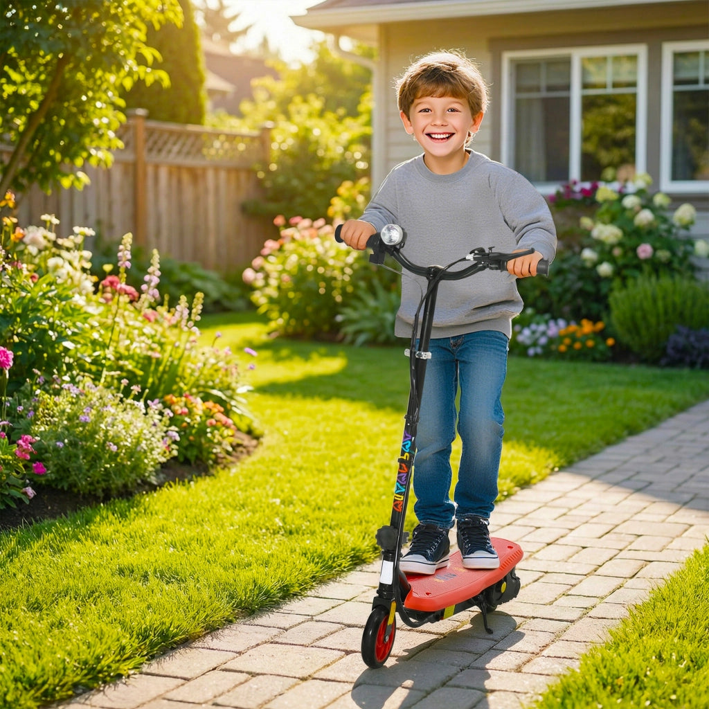 Monopattino elettrico pieghevole per bambini ¨C zephmum ¨C 120W 12km/h 10km autonomia rosso
