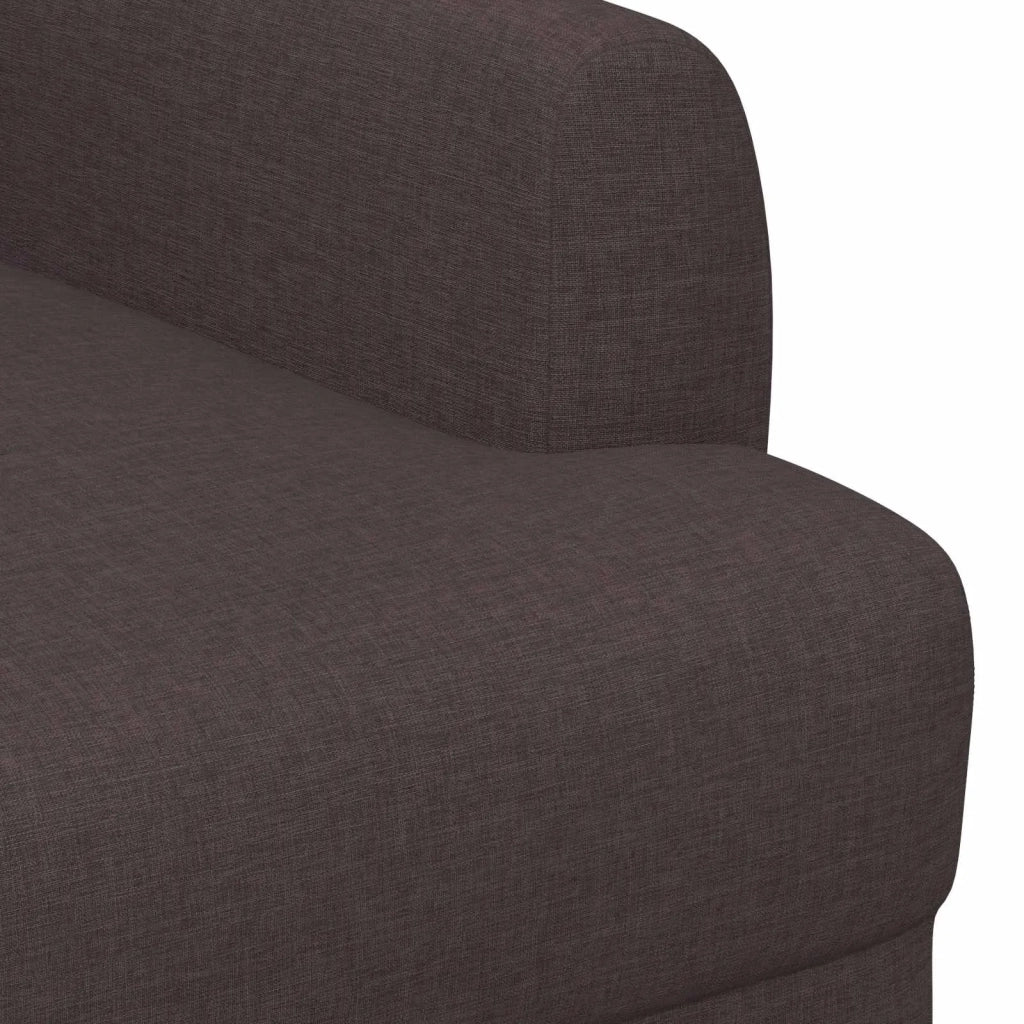 Loveseat con bottoni imbottiti Marrone Scuro 116 x 67 x 80 cm 42041779