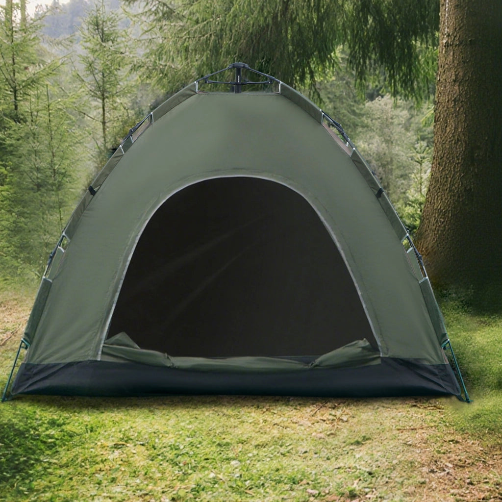 Tenda da Campeggio 2 Posti ¨C zephmum ¨C Grigio 210x210x135 cm