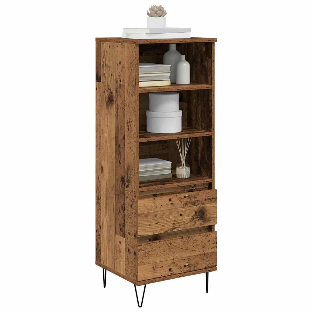 Credenza-Buffet-Armadio da cucina Legno vecchio 40 x 36 x 110 cm Legno multistrato 872945