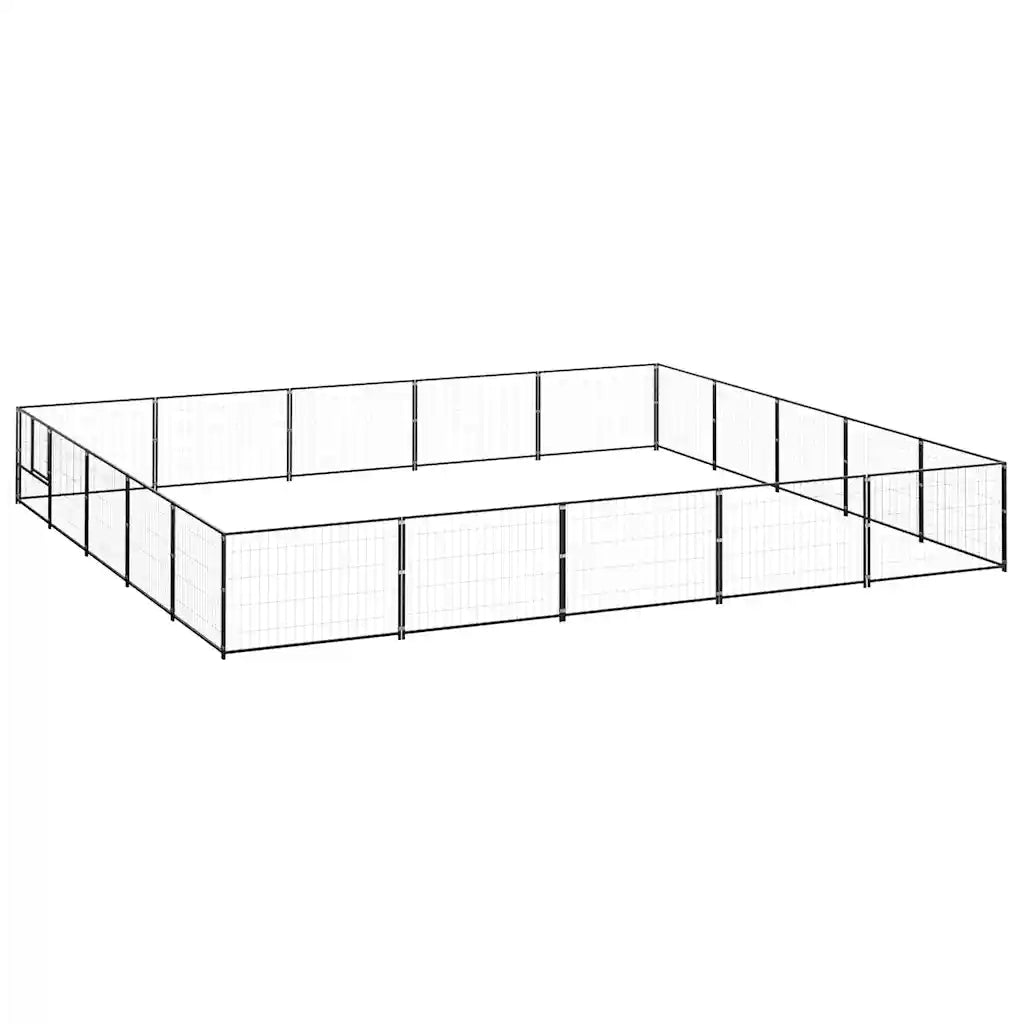 Gabbia per Cani Nera 25 mÂ² in Acciaio cod mxl 47951