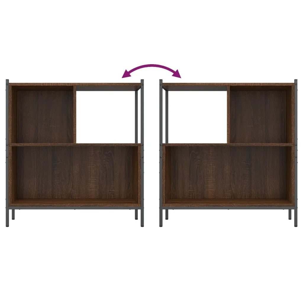 Libreria Rovere Marrone 72x28x77,5 cm in Legno Multistrato 838882