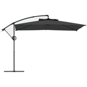 Parasole quadrato inclinabile 3x3 m ¨C zephmum ¨C grigio scuro
