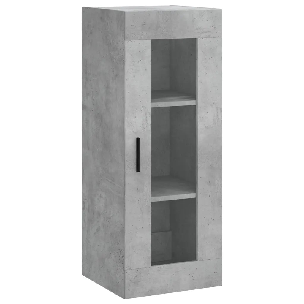 Credenza Grigio Cemento 34,5x34x180 cm in Legno Multistrato 3199381