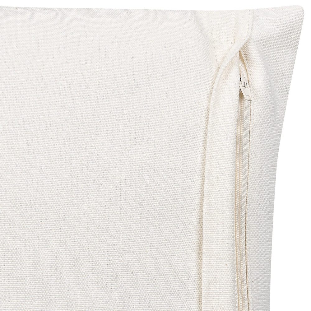 Cuscino decorativo cotone bianco e giallo 45 x 45 cm motivo geometrico stampa blocchi stile boho accessori