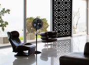 SHAPE - Pannello in PVC traforato - Parasole Colore: nero, Misura: 47x94 cm