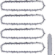 Kit di seghe a catena 4 pezzi 25 cm LP 40 - trasmissioni 13 mm - catena a ritorno - compatibile con GC-LC 18/25 Li - GE-LC 18/25 Li - compatibile con 436 Li - 536 Li - 536 LiXP - compatibile - sostituzione - pezzo di ricambio.