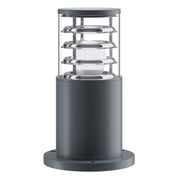 Lampione Per Esterno Moderno Alluminio Grigio 1 Luce E27 60W Ip54