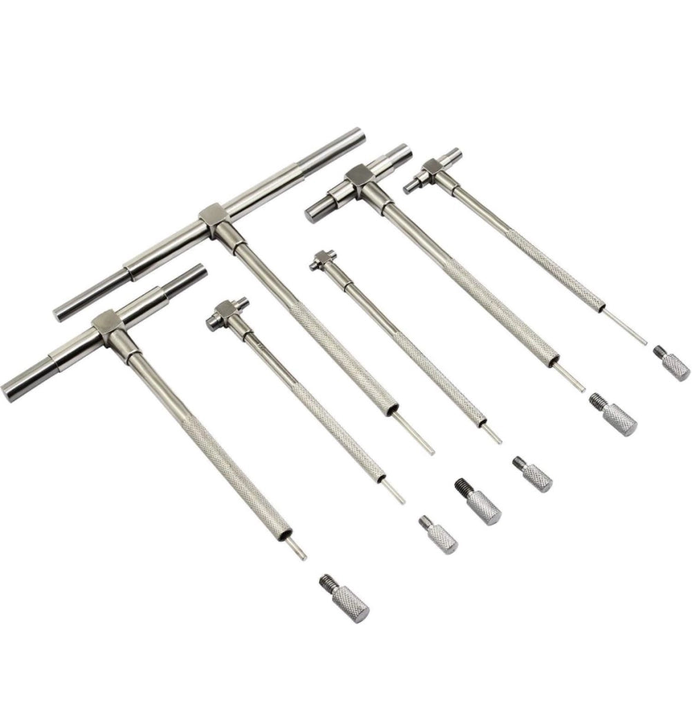 6 pz calibri telescopici 8-150mm misurazione micrometrica diametro interno