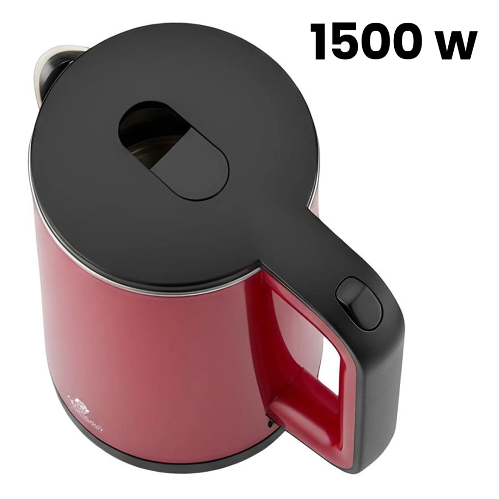 Bollitore Elettrico 0.6L 1500W con Spegnimento Automatico Riscaldamento Rapido Nero / Rosso Avizar