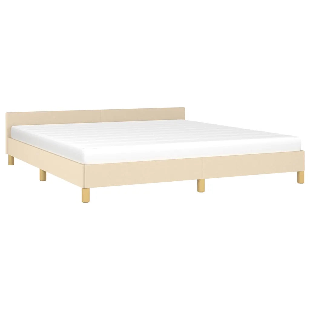 Giroletto senza Materasso Crema 160x200 cm in Tessuto 347428