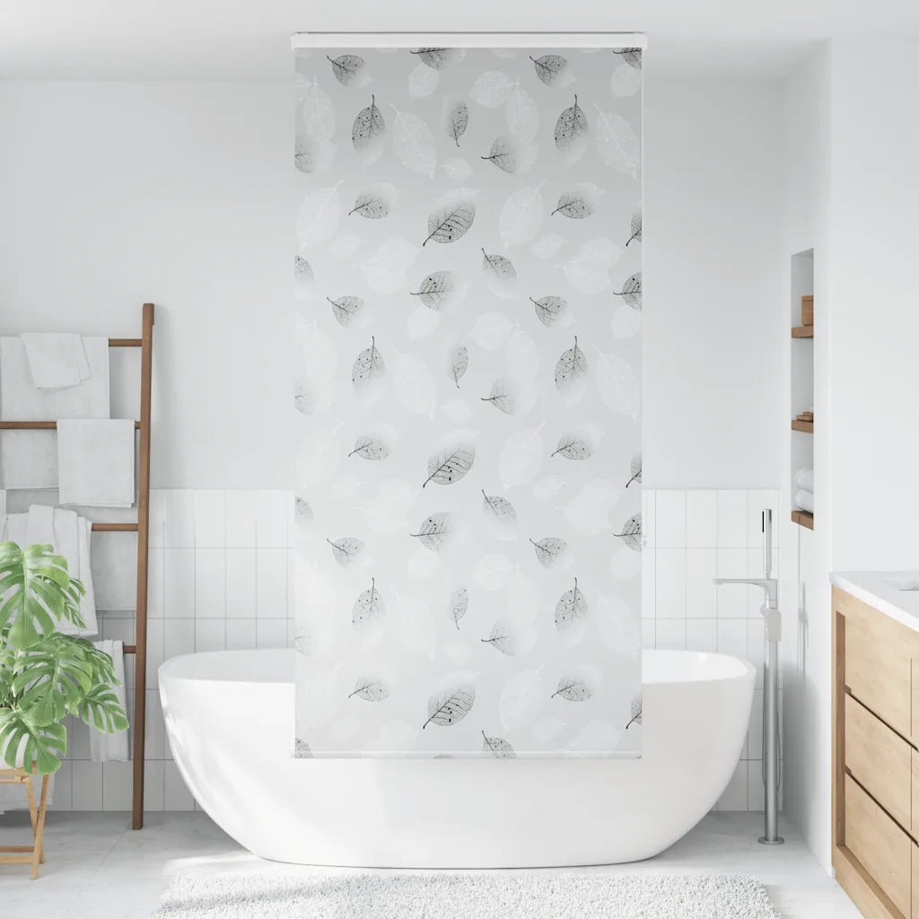 Tenda a Rullo Doccia Cassonetto-Tenda doccia a rullo 90x240cm Larghezza Tessuto 86cm 797777
