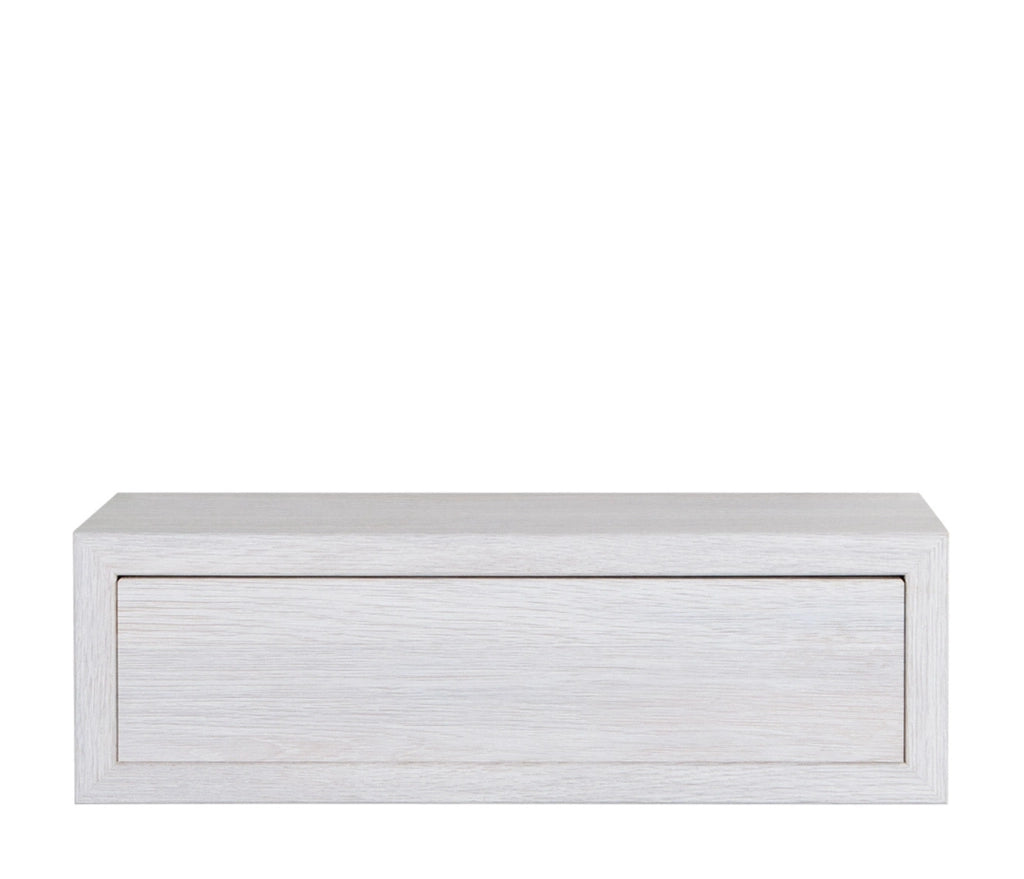 Mensola da Parete 1 Cassetto 45x13,4x23,7 cm in Fibra di Legno Lego Maxi Rovere Sbiancato