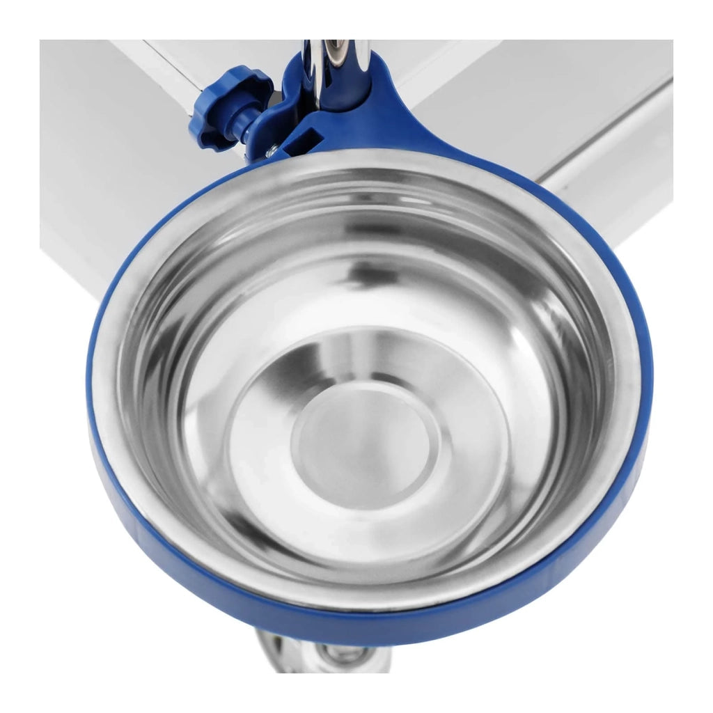 Carrello medico in acciaio inox con 2 ripiani da 55 x 37 x 13 cm - 2 cassetti - 20 kg 14_0005853