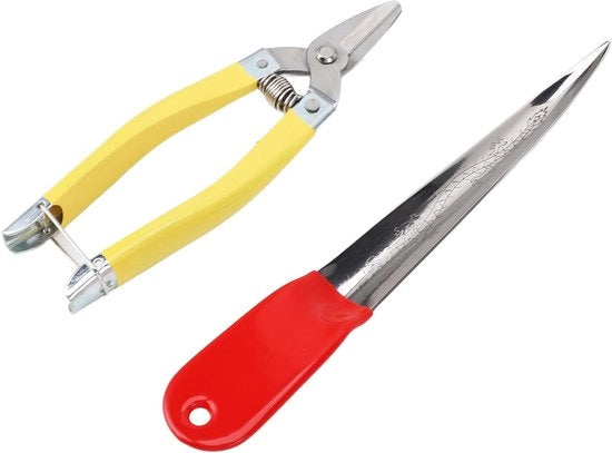 Set di attrezzi per la riparazione professionale - Forbici/seghe in acciaio inossidabile - Pala per rami/pick per la riparazione - Portatile/facile da trasportare - Per la tessitura/progetti DIY - Materiali di alta qualità - Attrezzatura per la tessitura
