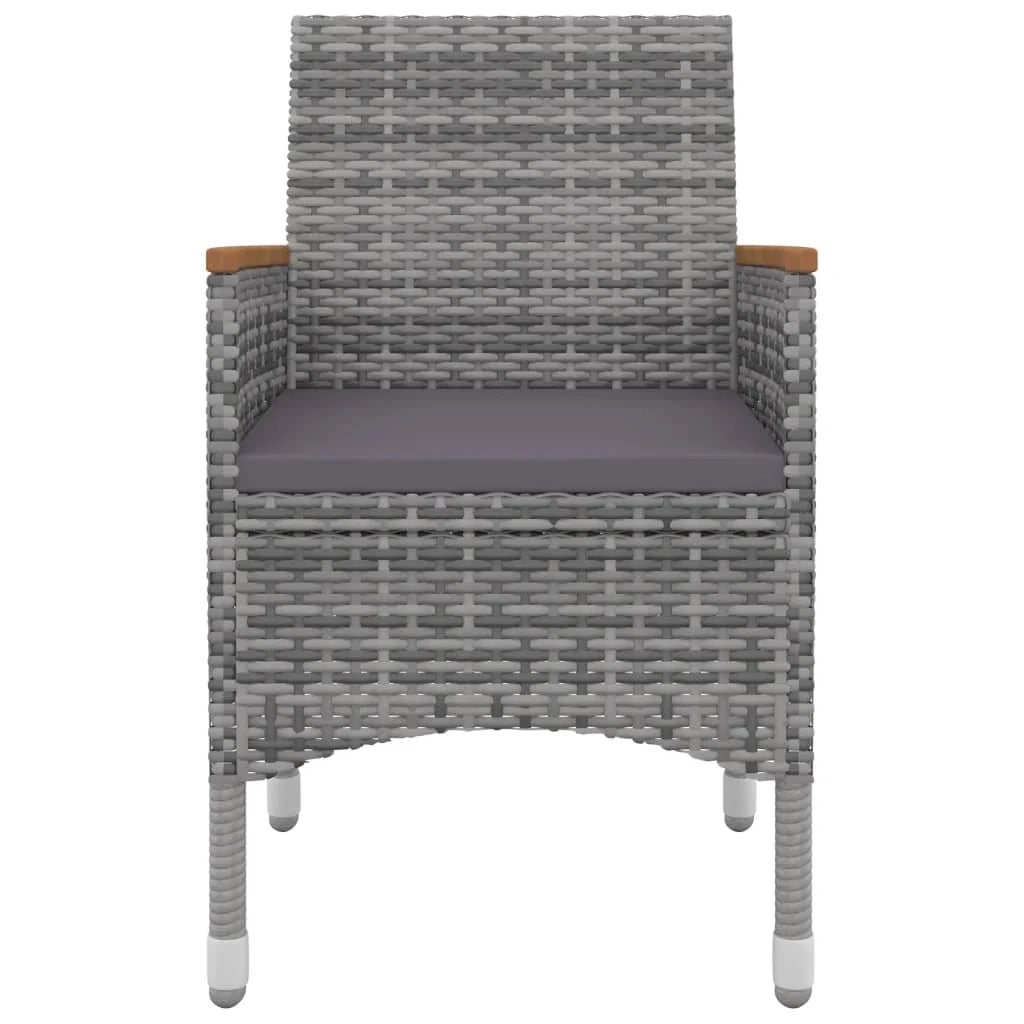 Set da pranzo da giardino mobili da esterno cuscini 9 pz polyrattan vetro 02_0014458