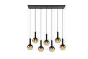 Lampada sospesa Marius 7 luci sfere vetro fumé Lucide