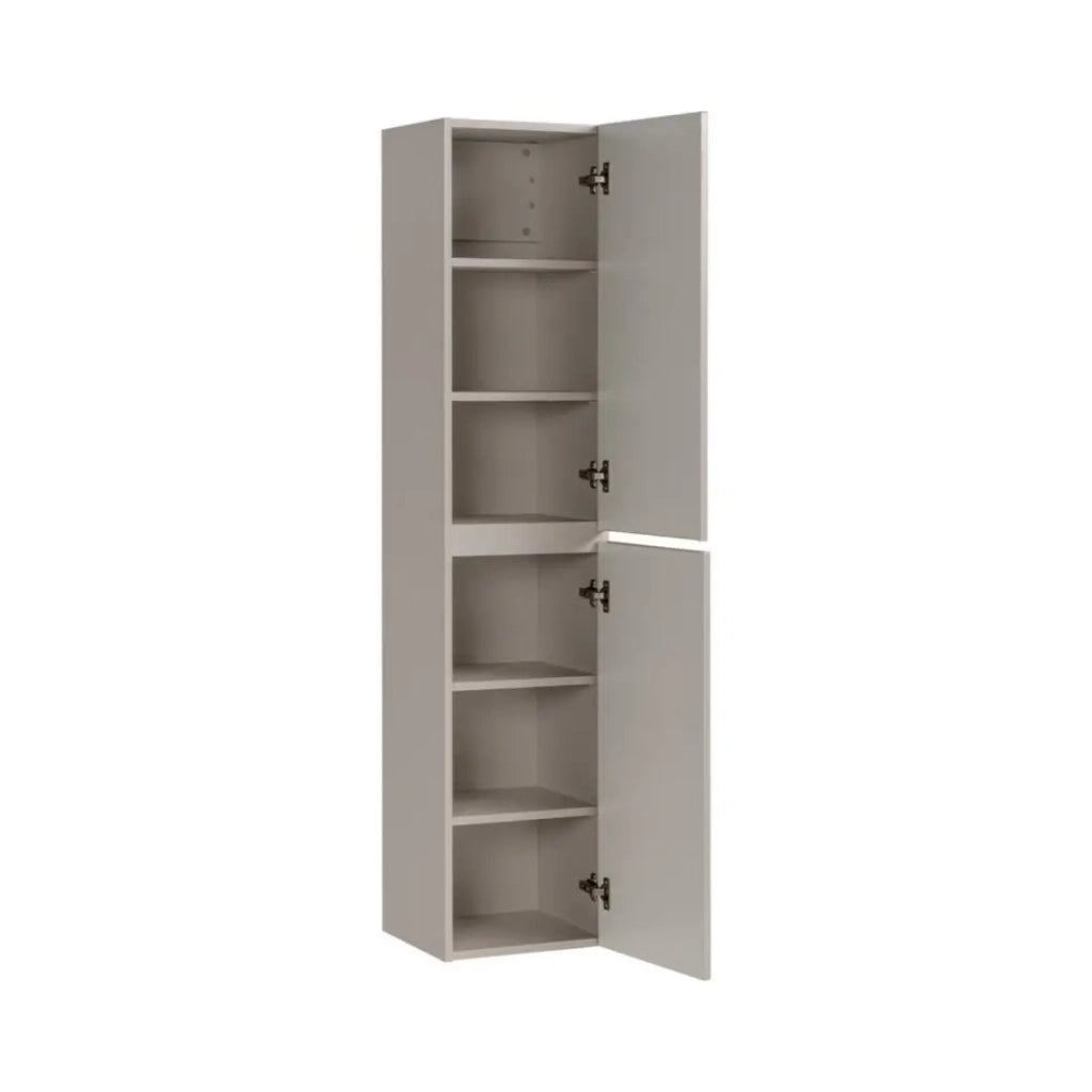 Set ICON: mobile sottolavabo 60cm + piano per lavabo + lavabo da appoggio rotondo + colonna + specchio verticale LED