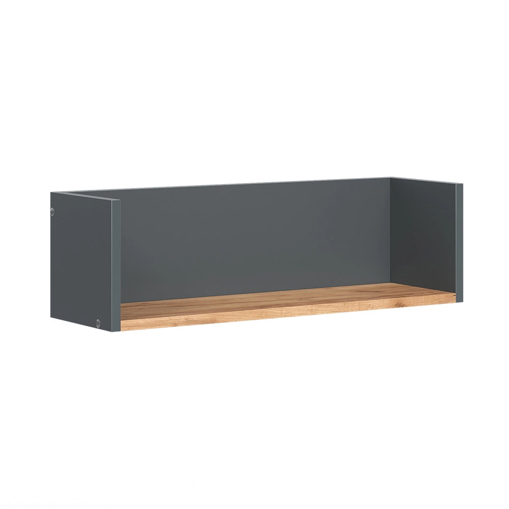 Vicco Scaffale a muro Antracite/quercia dorata 67.8 x 20 cm