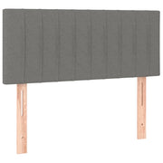 Testiera | Testata Grigio Scuro 100x5x78/88 cm in Tessuto