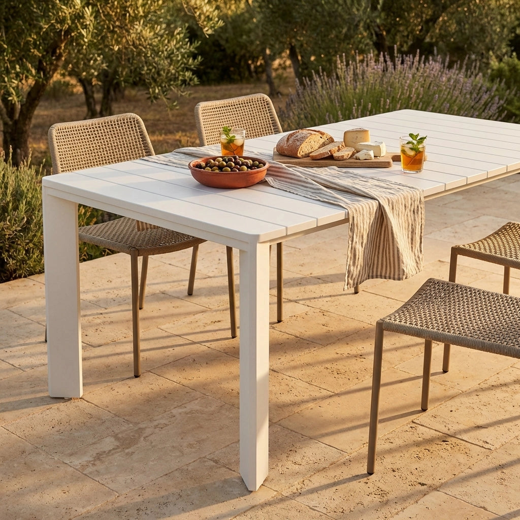 Tavolo da giardino in alluminio 200x100 cm - DONNY