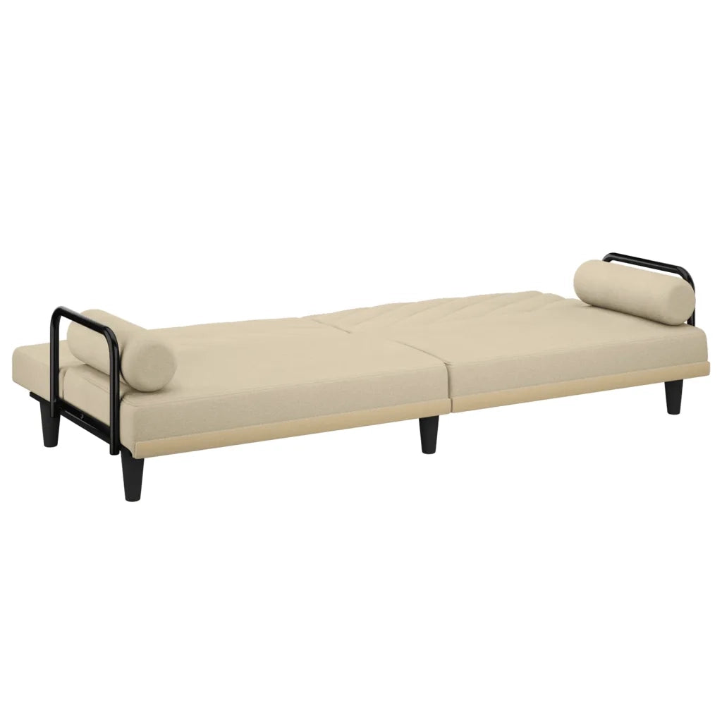 Divano letto | Sof¨¤ letto | Letto singolo con Braccioli Crema in Tessuto