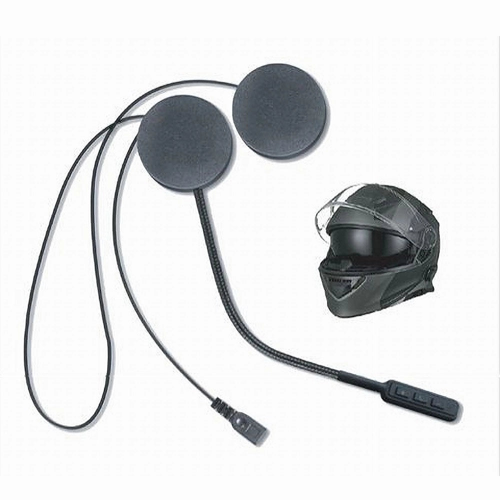 Trade Shop - Interfono Ricaricabile Auricolare Casco Bluetooth Moto Scooter Cuffie Au-bt012 -