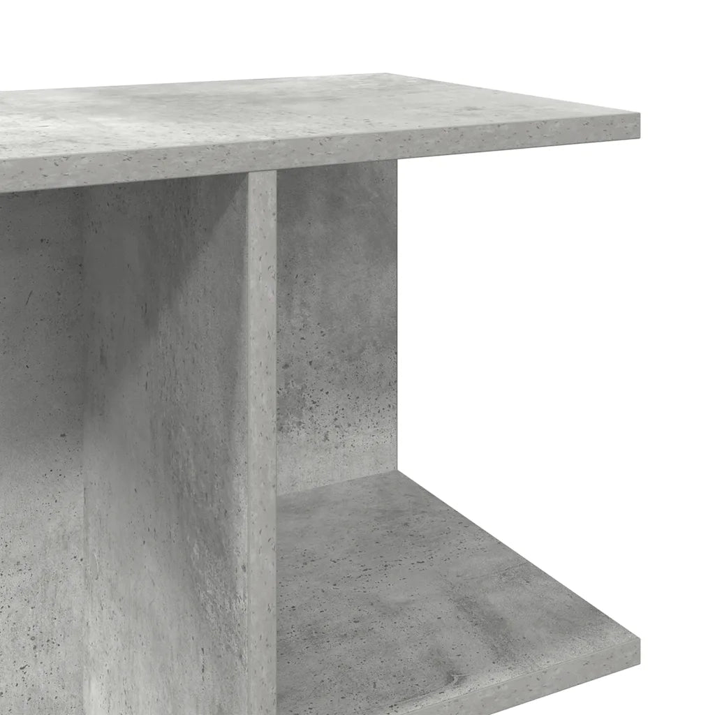 Comodini 2 pz-Set di 2 Tavolino da notte Grigio Cemento 46,5x29x61 cm in Legno Multistrato